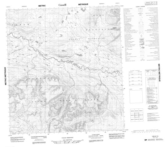 No Title Topographic Paper Map 105K15 at 1:50,000 scale
