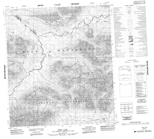 West Lake Topographic Paper Map 105N09 at 1:50,000 scale