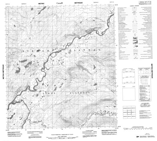 No Title Topographic Paper Map 105N12 at 1:50,000 scale