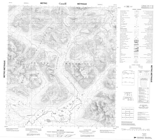 No Title Topographic Paper Map 105O01 at 1:50,000 scale