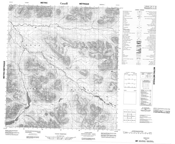 No Title Topographic Paper Map 105O02 at 1:50,000 scale