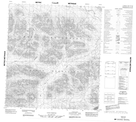 No Title Topographic Paper Map 105O03 at 1:50,000 scale