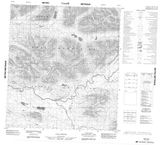 No Title Topographic Paper Map 105O06 at 1:50,000 scale