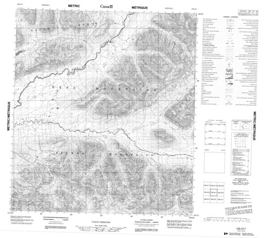 No Title Topographic Paper Map 105O07 at 1:50,000 scale