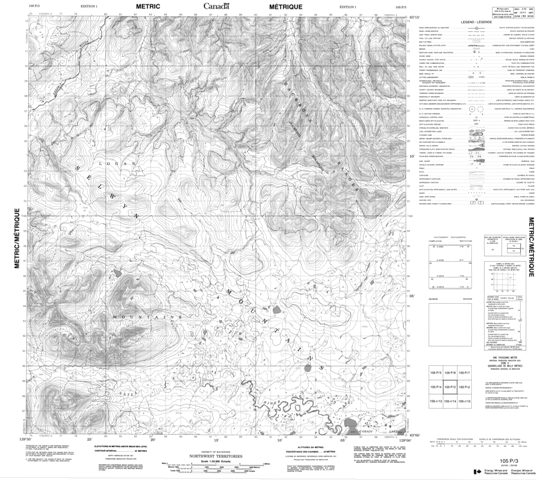 No Title Topographic Paper Map 105P03 at 1:50,000 scale