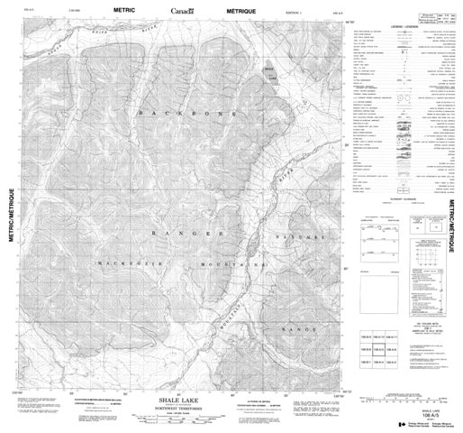 Shale Lake Topographic Paper Map 106A05 at 1:50,000 scale