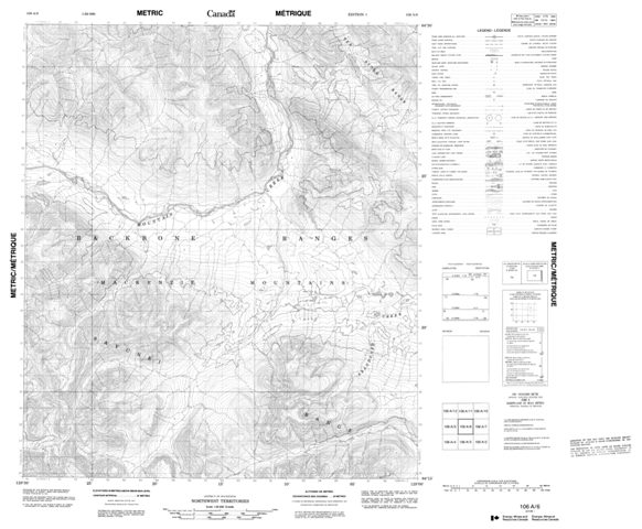 No Title Topographic Paper Map 106A06 at 1:50,000 scale