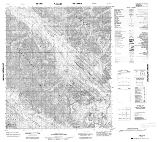 No Title Topographic Paper Map 106A10 at 1:50,000 scale