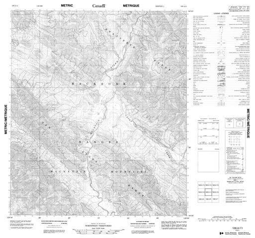 No Title Topographic Paper Map 106A11 at 1:50,000 scale