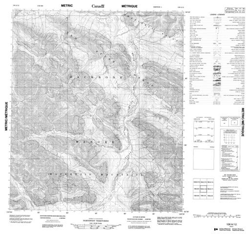 No Title Topographic Paper Map 106A12 at 1:50,000 scale