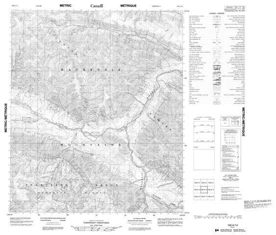 No Title Topographic Paper Map 106A14 at 1:50,000 scale