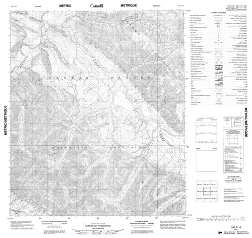No Title Topographic Paper Map 106A15 at 1:50,000 scale