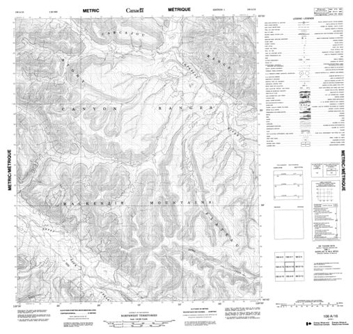 No Title Topographic Paper Map 106A16 at 1:50,000 scale