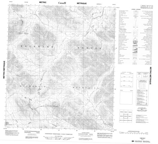 No Title Topographic Paper Map 106B02 at 1:50,000 scale