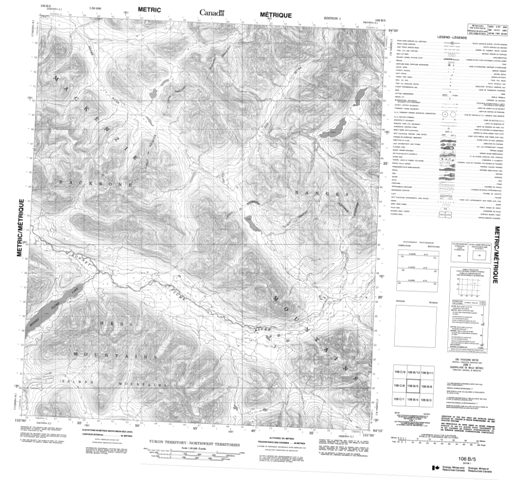 No Title Topographic Paper Map 106B05 at 1:50,000 scale