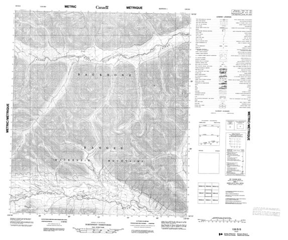 No Title Topographic Paper Map 106B08 at 1:50,000 scale