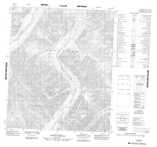 No Title Topographic Paper Map 106B13 at 1:50,000 scale