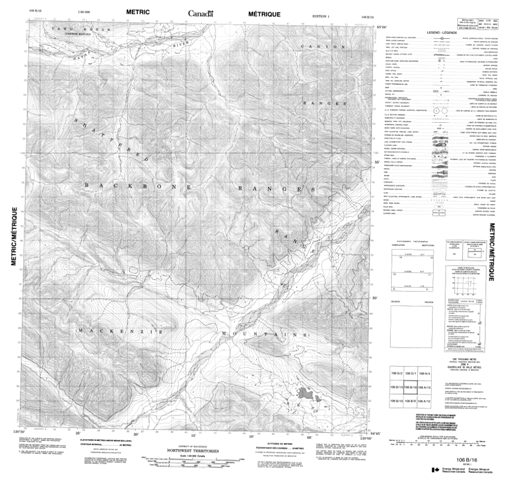 No Title Topographic Paper Map 106B16 at 1:50,000 scale