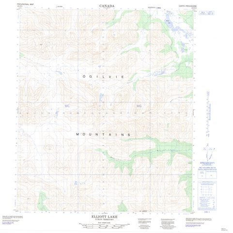 Elliott Lake Topographic Paper Map 106D05 at 1:50,000 scale
