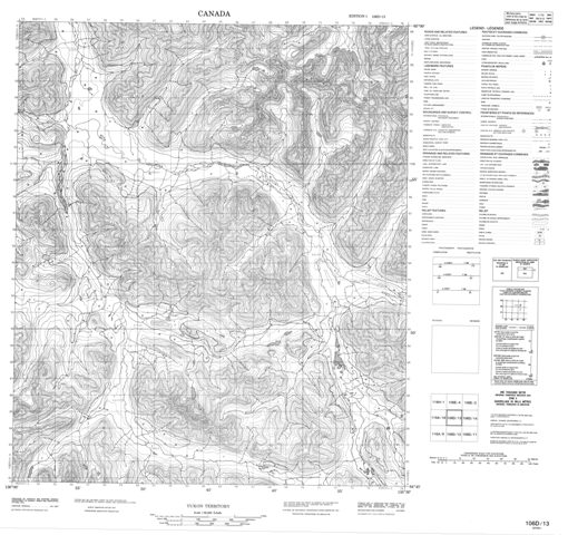 No Title Topographic Paper Map 106D13 at 1:50,000 scale