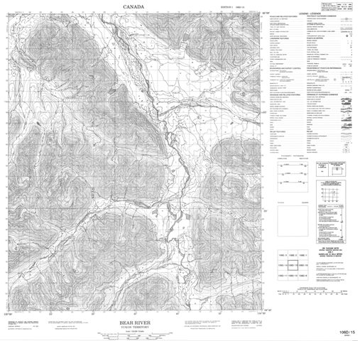 Bear River Topographic Paper Map 106D15 at 1:50,000 scale
