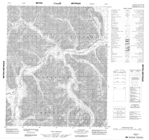 No Title Topographic Paper Map 106E04 at 1:50,000 scale