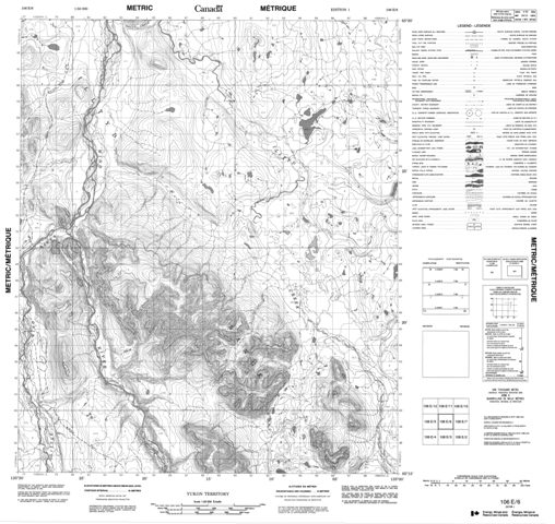 No Title Topographic Paper Map 106E06 at 1:50,000 scale