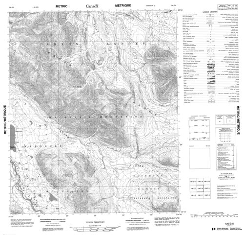 No Title Topographic Paper Map 106E08 at 1:50,000 scale