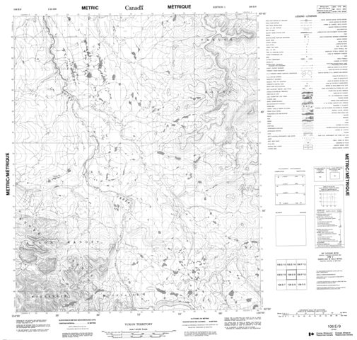 No Title Topographic Paper Map 106E09 at 1:50,000 scale