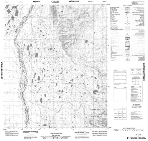 No Title Topographic Paper Map 106E10 at 1:50,000 scale