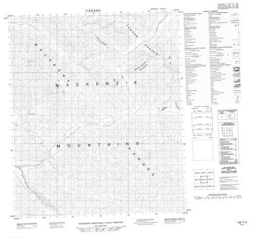 No Title Topographic Paper Map 106F02 at 1:50,000 scale