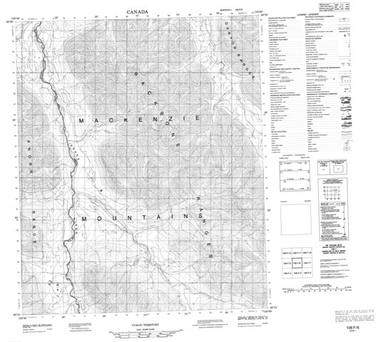 No Title Topographic Paper Map 106F06 at 1:50,000 scale