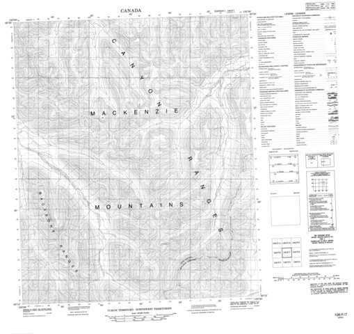 No Title Topographic Paper Map 106F07 at 1:50,000 scale