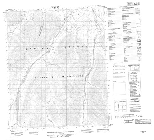 No Title Topographic Paper Map 106F08 at 1:50,000 scale