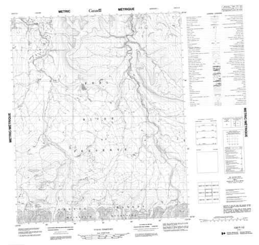 No Title Topographic Paper Map 106F10 at 1:50,000 scale
