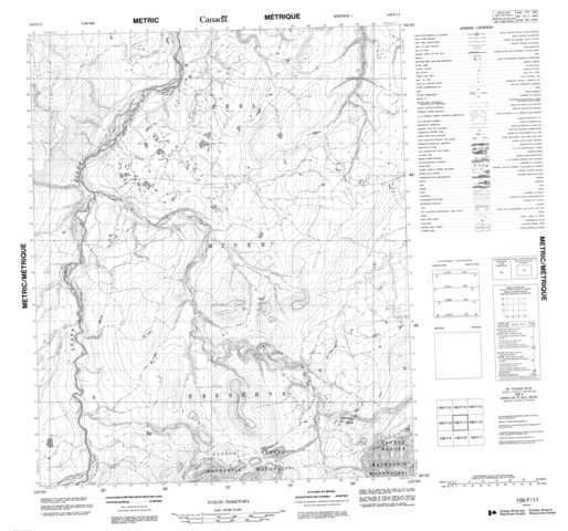 No Title Topographic Paper Map 106F11 at 1:50,000 scale