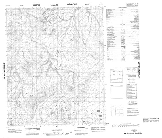 No Title Topographic Paper Map 106F12 at 1:50,000 scale