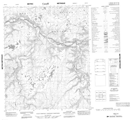 No Title Topographic Paper Map 106F13 at 1:50,000 scale