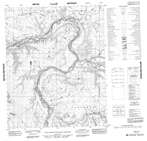 No Title Topographic Paper Map 106F14 at 1:50,000 scale