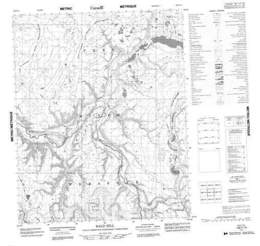 Bald Hill Topographic Paper Map 106F15 at 1:50,000 scale
