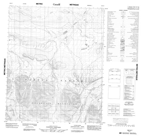 No Title Topographic Paper Map 106G07 at 1:50,000 scale