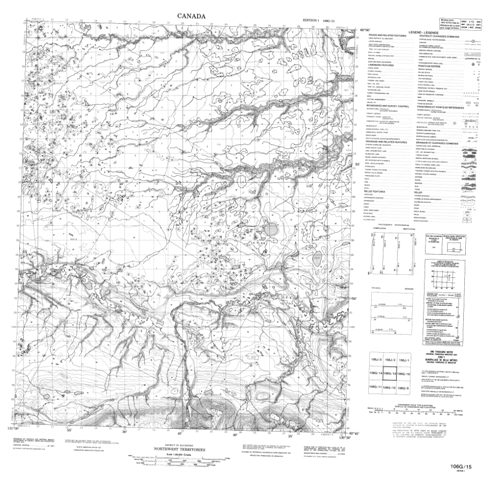 No Title Topographic Paper Map 106G15 at 1:50,000 scale