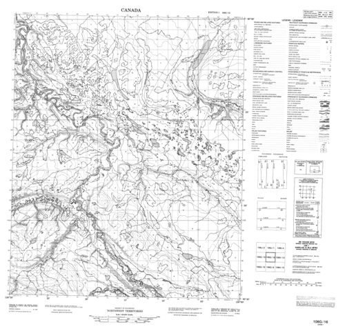 No Title Topographic Paper Map 106G16 at 1:50,000 scale
