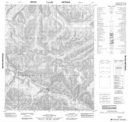 No Title Topographic Paper Map 106H03 at 1:50,000 scale