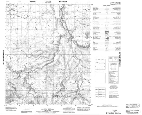 No Title Topographic Paper Map 106H06 at 1:50,000 scale