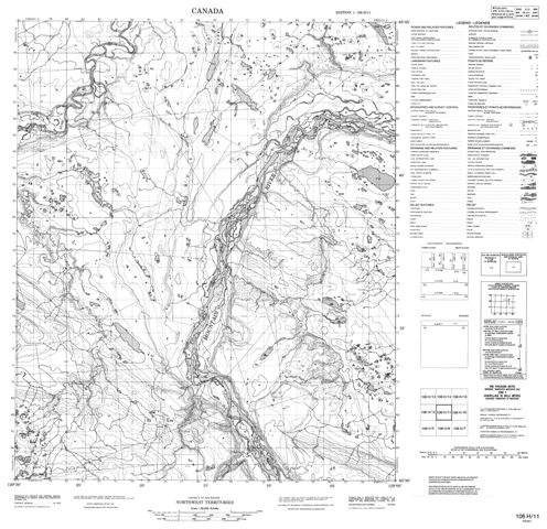No Title Topographic Paper Map 106H11 at 1:50,000 scale