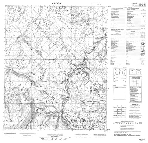 No Title Topographic Paper Map 106H12 at 1:50,000 scale