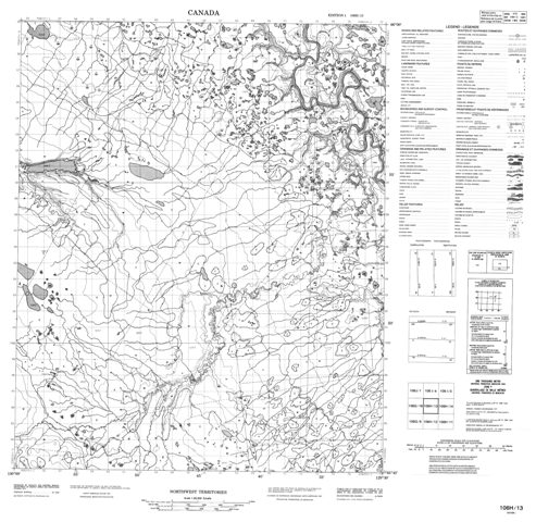 No Title Topographic Paper Map 106H13 at 1:50,000 scale