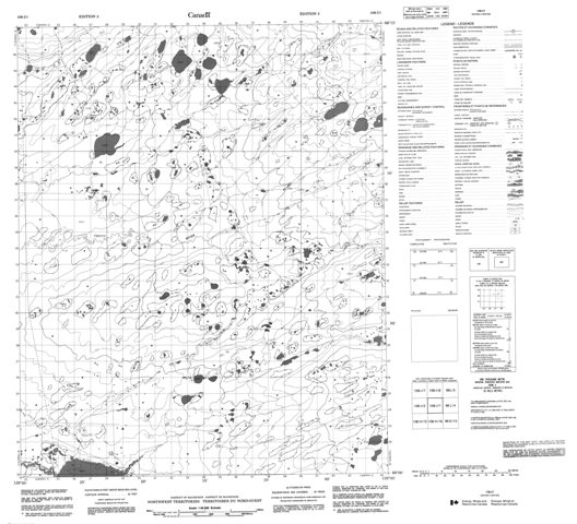 No Title Topographic Paper Map 106I01 at 1:50,000 scale