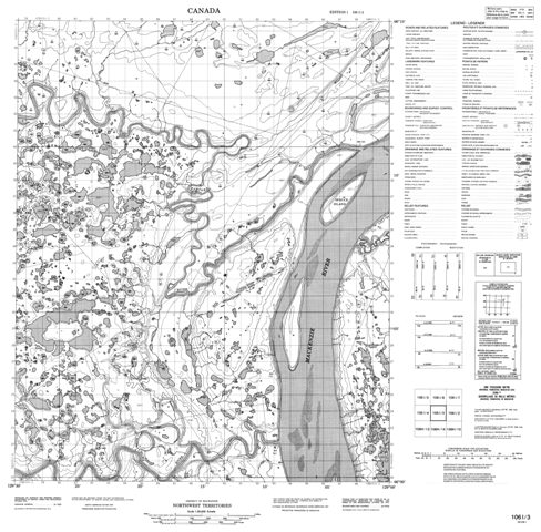 No Title Topographic Paper Map 106I03 at 1:50,000 scale